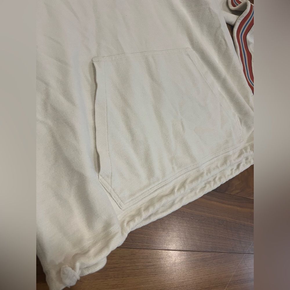Faherty Biarritz hoodie White/cream Hoodie with Stripes size XXL - Picture 3 of 13